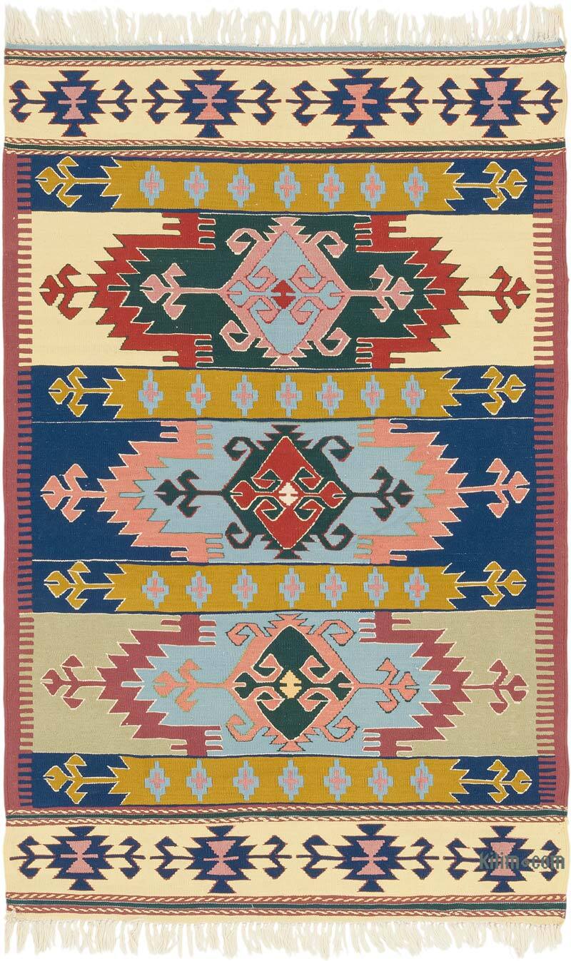 Yeni Kök Boya El Dokuma Kilim - 120 cm x 184 cm - K0080123