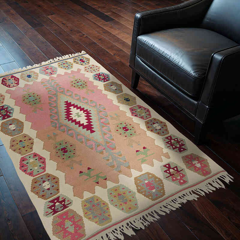 Nueva Alfombra Turca Kilim - 119 cm x 164 cm - K0080124
