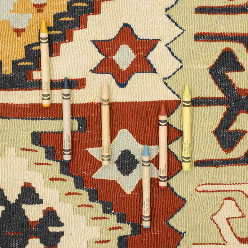 New Handwoven Turkish Kilim Rug - 3' 11" x 5' 7" (47" x 67") - K0080125