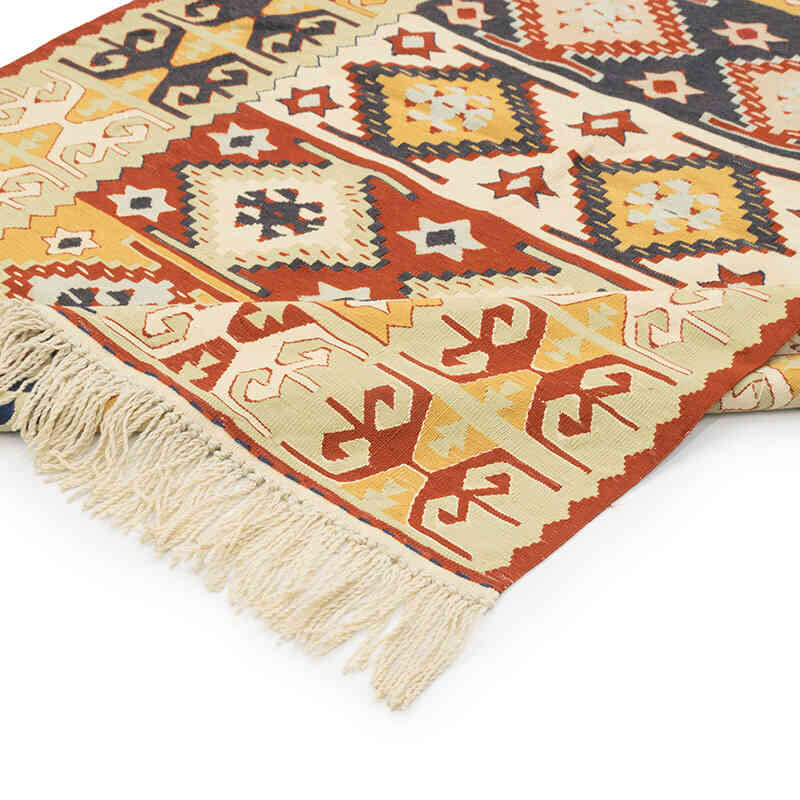 New Handwoven Turkish Kilim Rug - 3' 11" x 5' 7" (47" x 67") - K0080125