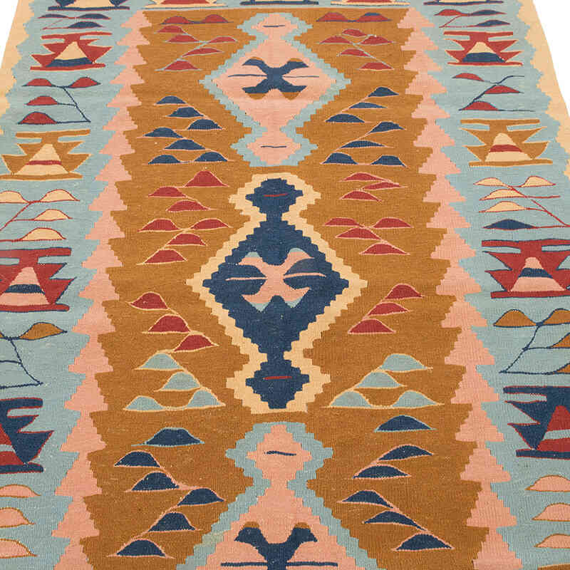 New Handwoven Turkish Kilim Rug - 3' 10" x 5' 6" (46" x 66") - K0080127