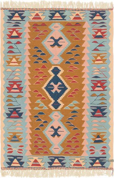 New Handwoven Turkish Kilim Rug - 3' 10" x 5' 6" (46" x 66")