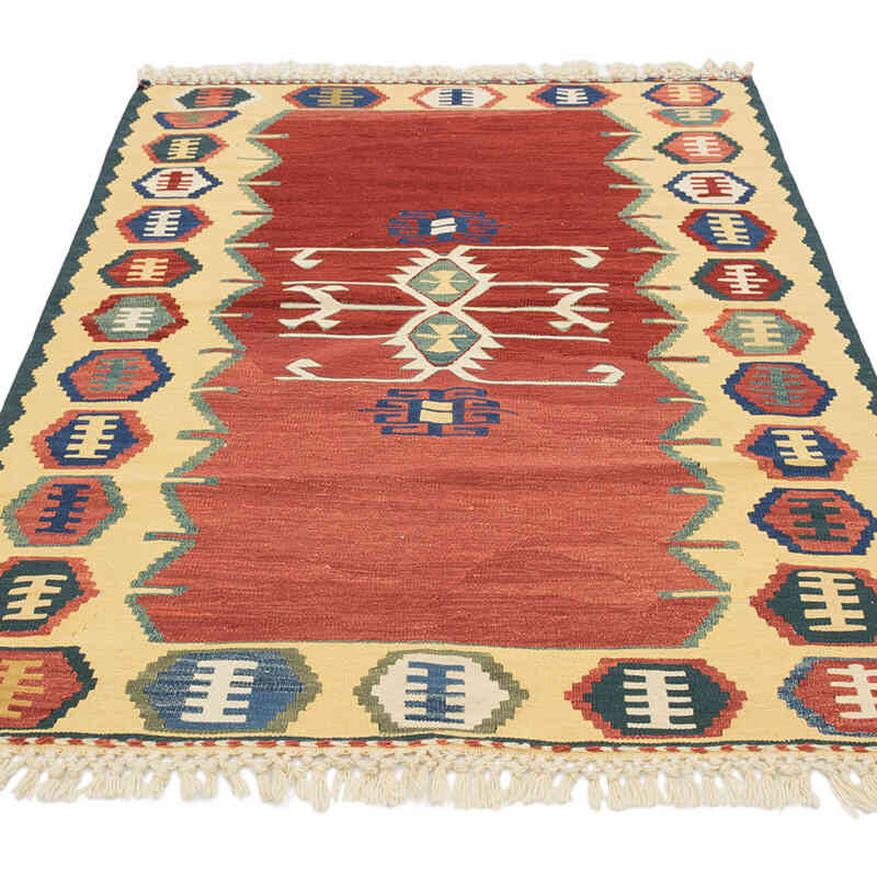 Nueva Alfombra Turca Kilim - 114 cm x 160 cm - K0080129