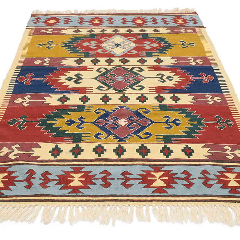 Nueva Alfombra Turca Kilim - 120 cm x 189 cm - K0080131
