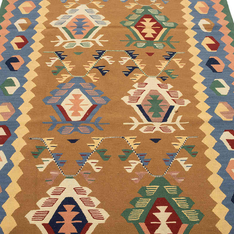 New Handwoven Turkish Kilim Rug - 3' 9" x 5' 7" (45" x 67") - K0080132