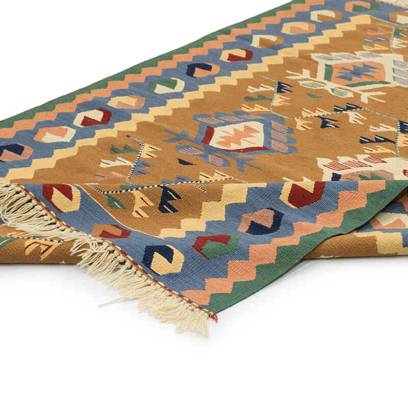 New Handwoven Turkish Kilim Rug - 3' 9" x 5' 7" (45" x 67") - K0080132