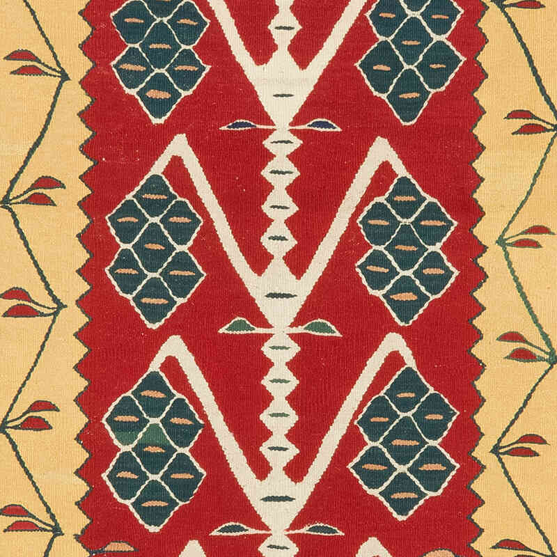 New Handwoven Turkish Kilim Rug - 3' 7" x 5' 5" (43" x 65") - K0080133