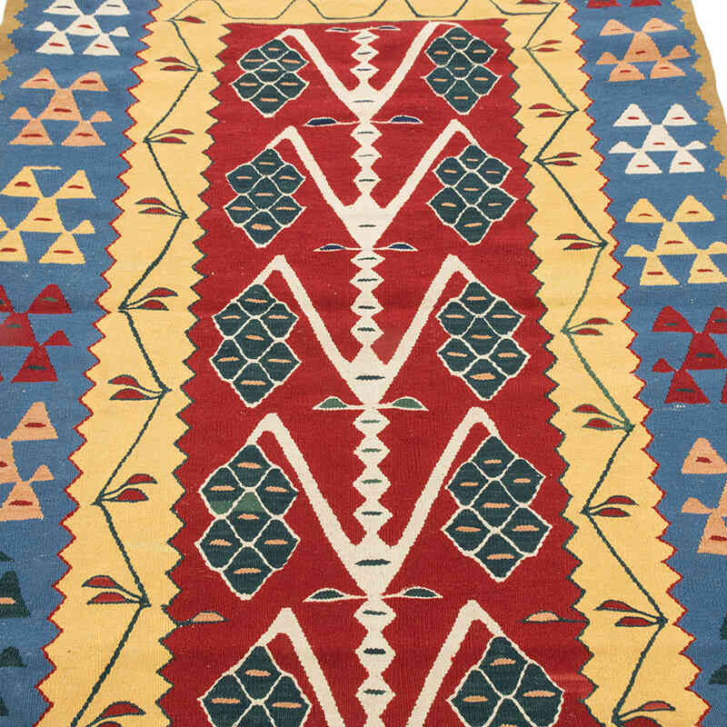 New Handwoven Turkish Kilim Rug - 3' 7" x 5' 5" (43" x 65") - K0080133