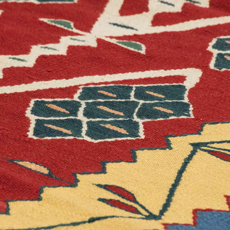 New Handwoven Turkish Kilim Rug - 3' 7" x 5' 5" (43" x 65") - K0080133