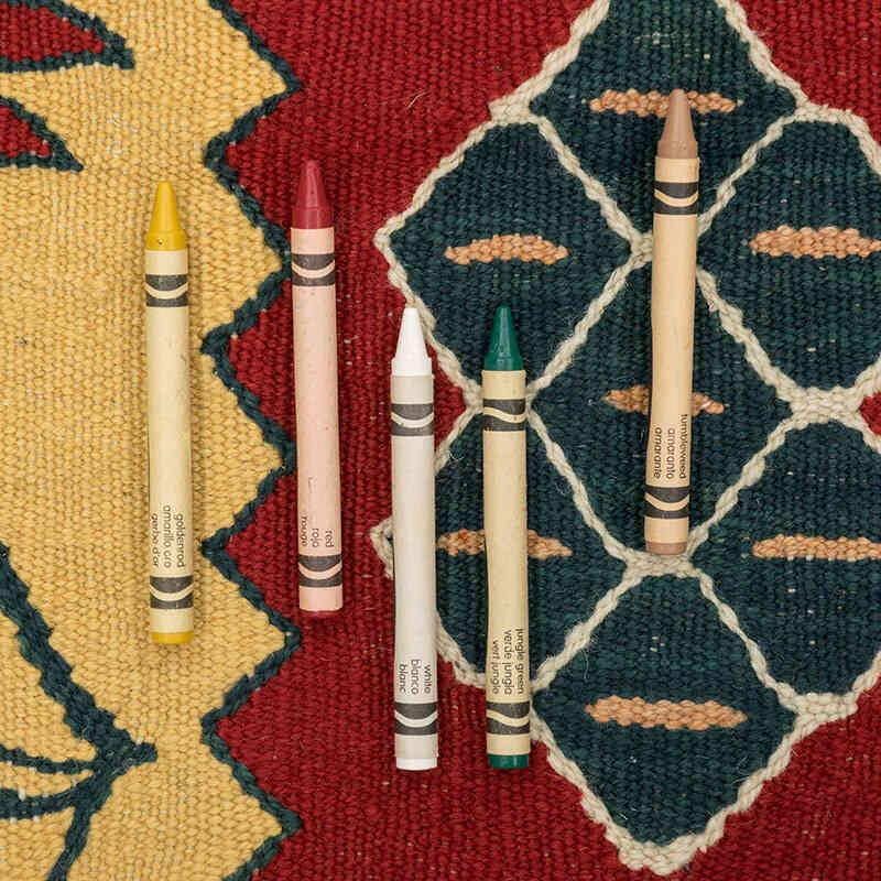 New Handwoven Turkish Kilim Rug - 3' 7" x 5' 5" (43" x 65") - K0080133
