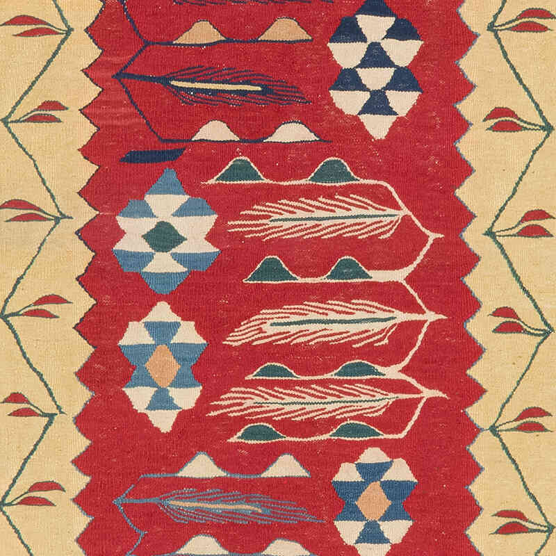 New Handwoven Turkish Kilim Rug - 3' 9" x 5' 3" (45" x 63") - K0080134