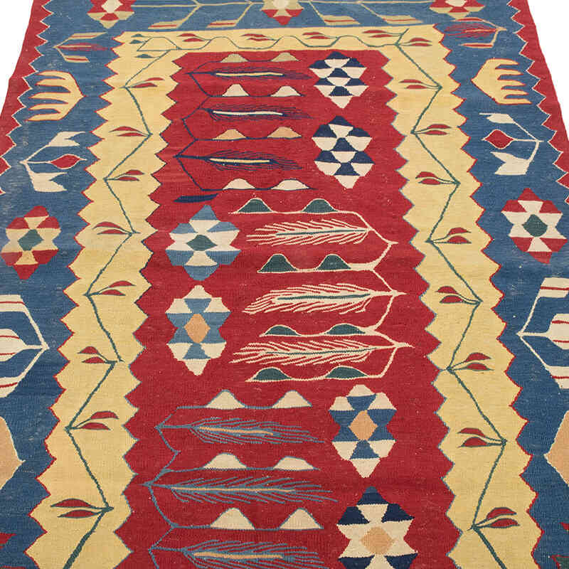 New Handwoven Turkish Kilim Rug - 3' 9" x 5' 3" (45" x 63") - K0080134