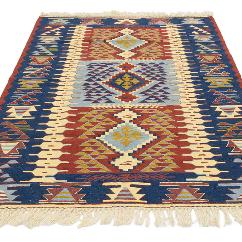 Yeni Kök Boya El Dokuma Kilim - 115 cm x 168 cm - K0080137