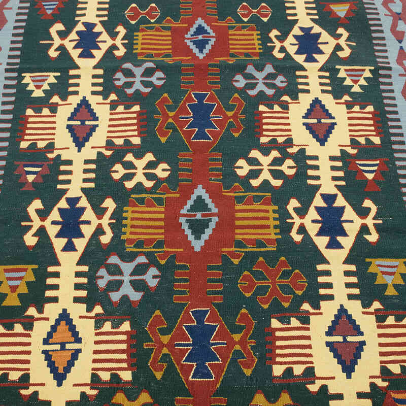 New Handwoven Turkish Kilim Rug - 3' 8" x 5' 8" (44" x 68") - K0080141