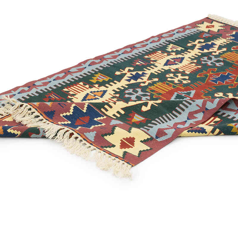 New Handwoven Turkish Kilim Rug - 3' 8" x 5' 8" (44" x 68") - K0080141