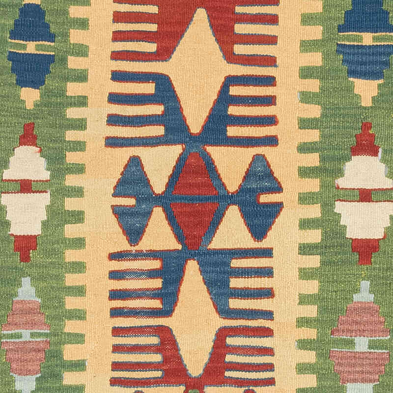 New Handwoven Turkish Kilim Rug - 3' 8" x 5' 6" (44" x 66") - K0080142