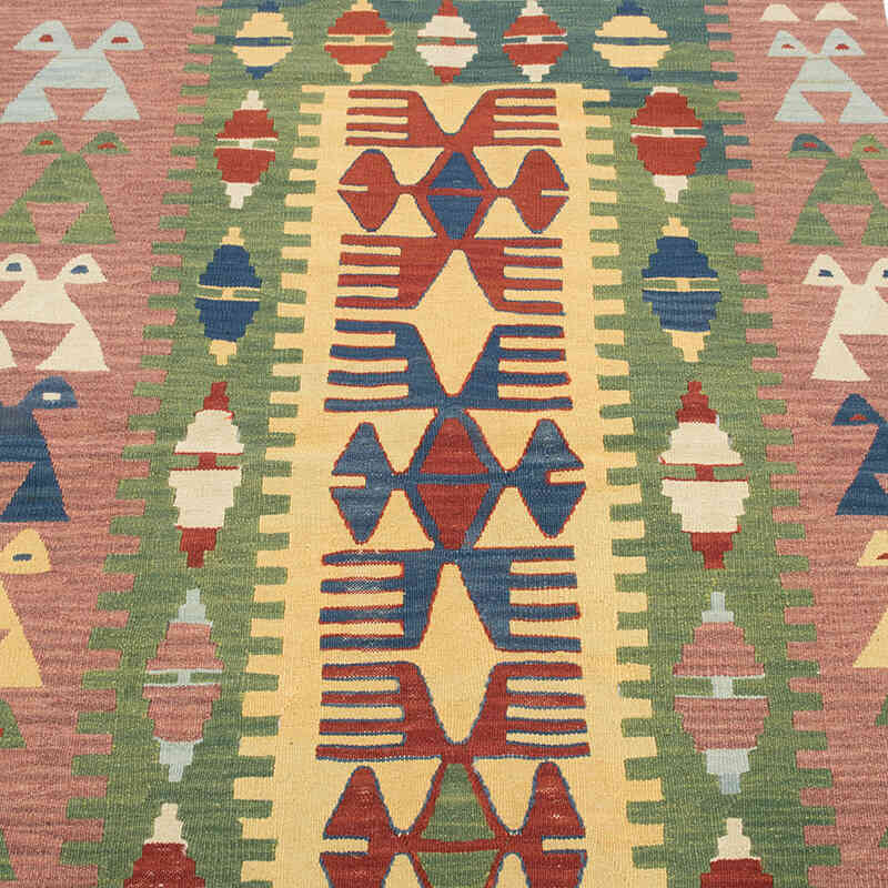 New Handwoven Turkish Kilim Rug - 3' 8" x 5' 6" (44" x 66") - K0080142