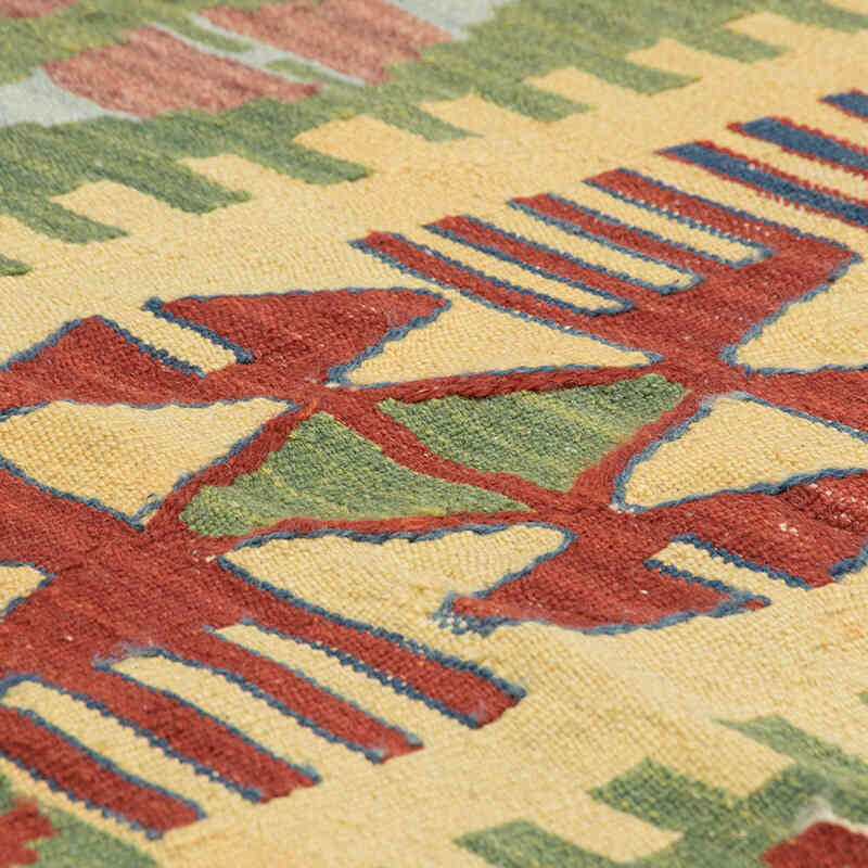 New Handwoven Turkish Kilim Rug - 3' 8" x 5' 6" (44" x 66") - K0080142