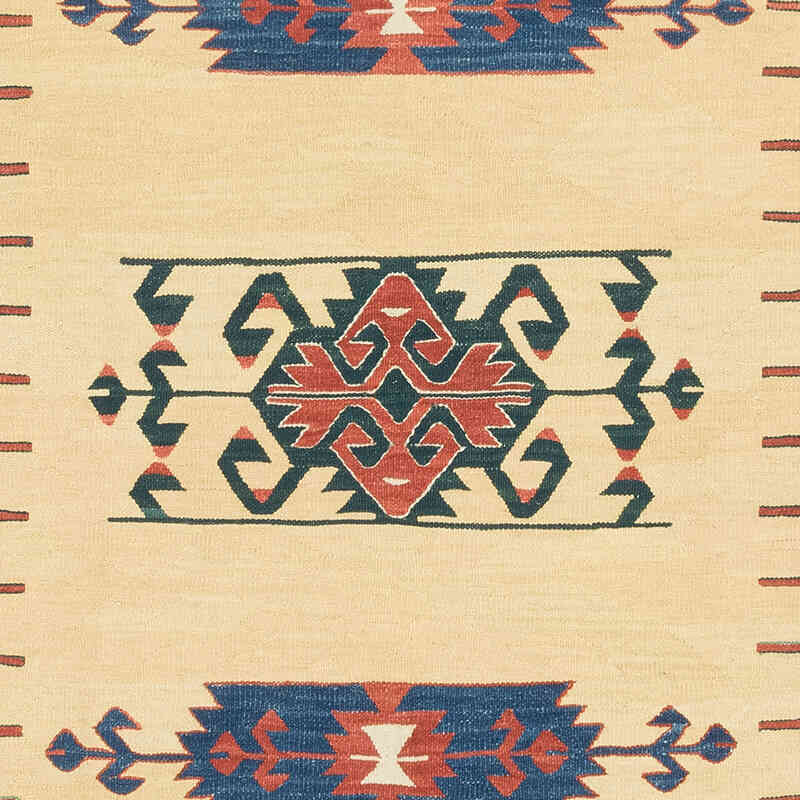 New Handwoven Turkish Kilim Rug - 3' 8" x 5' 5" (44" x 65") - K0080143