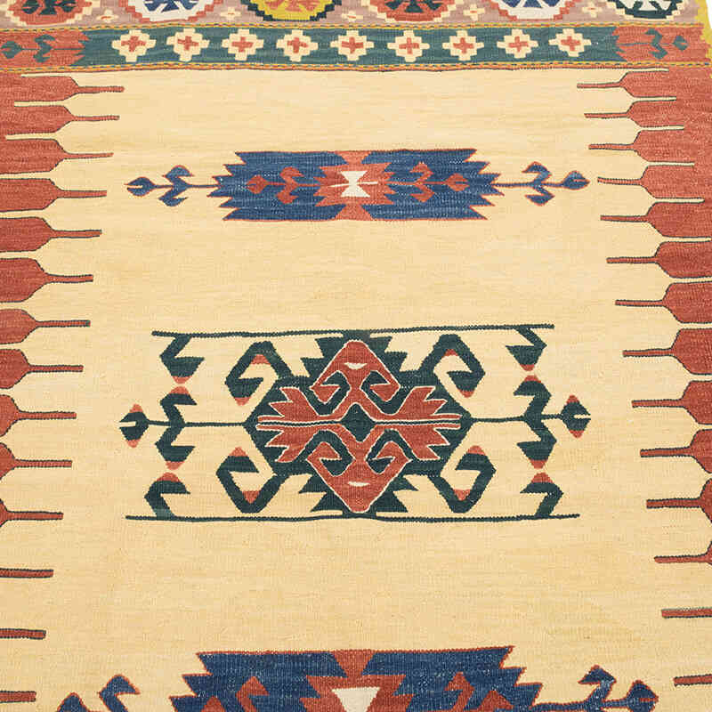 New Handwoven Turkish Kilim Rug - 3' 8" x 5' 5" (44" x 65") - K0080143