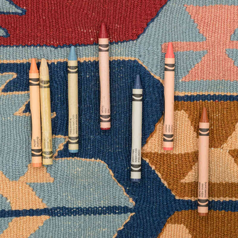 New Handwoven Turkish Kilim Rug - 3' 10" x 5' 7" (46" x 67") - K0080144
