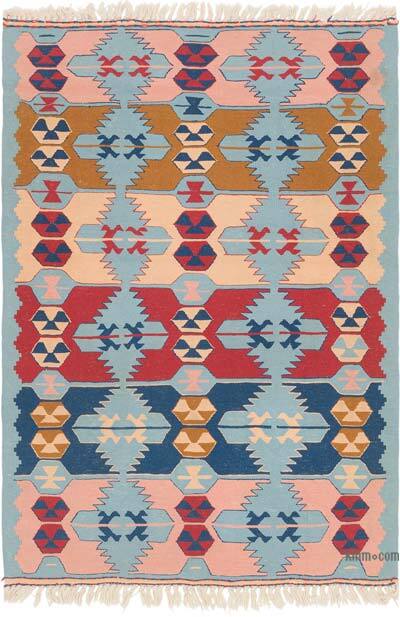New Handwoven Turkish Kilim Rug - 3' 10" x 5' 7" (46" x 67")