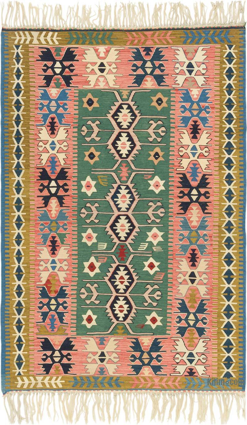 New Handwoven Turkish Kilim Rug - 4'  x 5' 10" (48" x 70") - K0080145