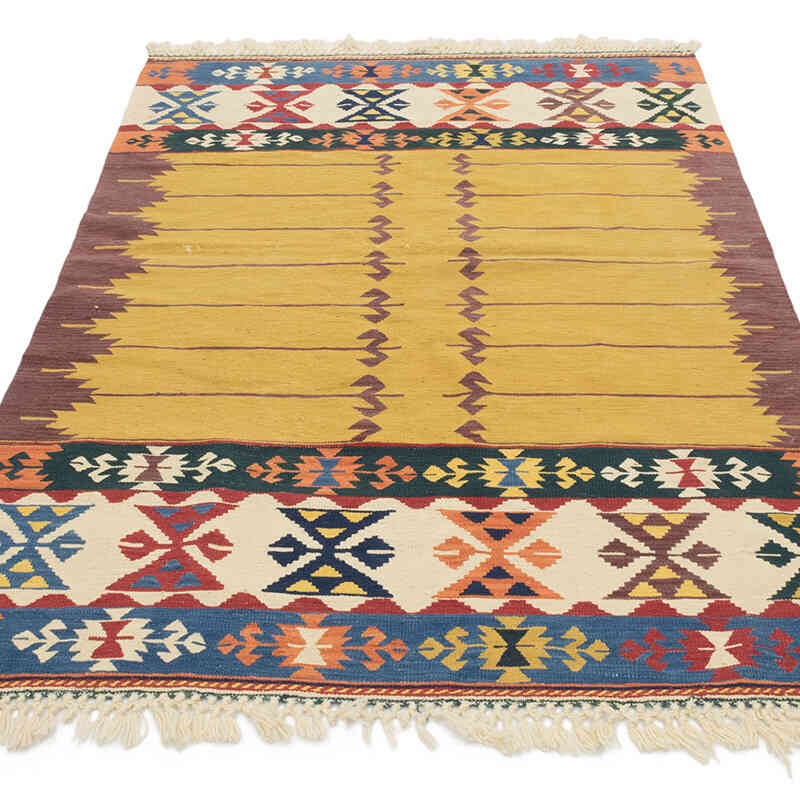 Yeni Kök Boya El Dokuma Kilim - 115 cm x 170 cm - K0080146