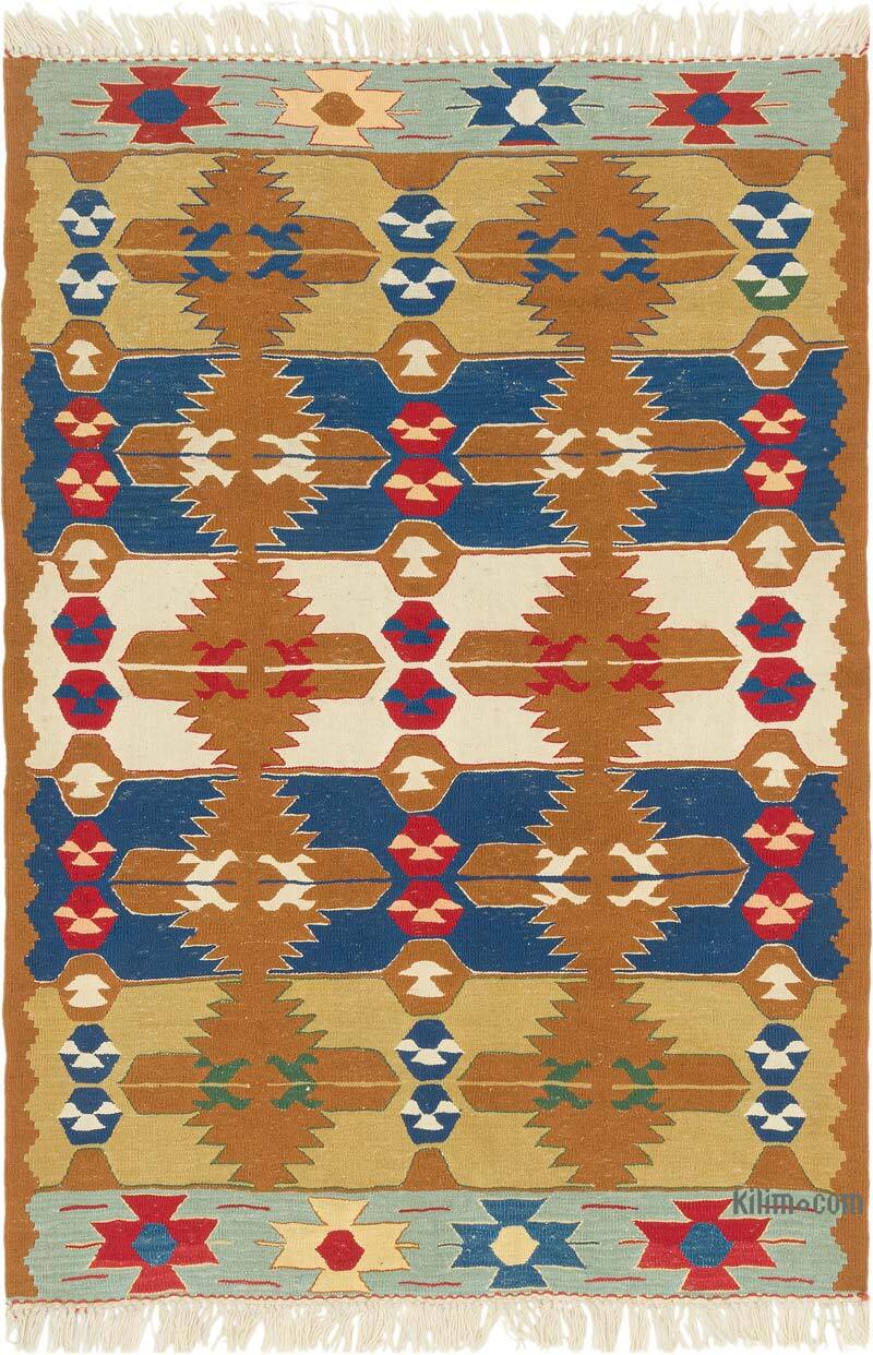Yeni Kök Boya El Dokuma Kilim - 117 cm x 170 cm - K0080148