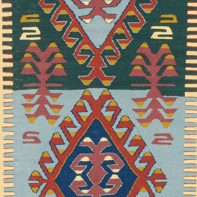 New Handwoven Turkish Kilim Rug - 3' 11" x 5' 7" (47" x 67") - K0080150