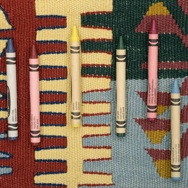 New Handwoven Turkish Kilim Rug - 3' 11" x 5' 7" (47" x 67") - K0080150