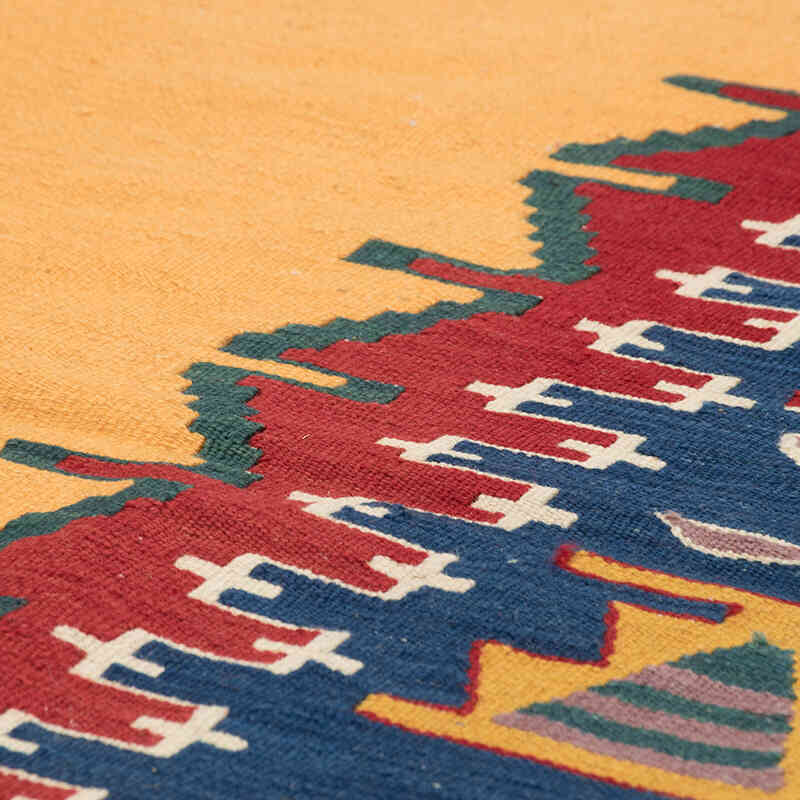 New Handwoven Turkish Kilim Rug - 3' 7" x 5' 8" (43" x 68") - K0080153