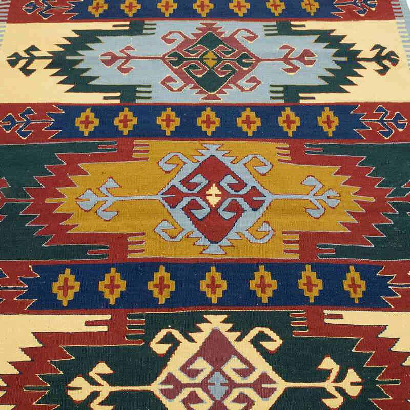 New Handwoven Turkish Kilim Rug - 3' 11" x 6' 3" (47" x 75") - K0080154