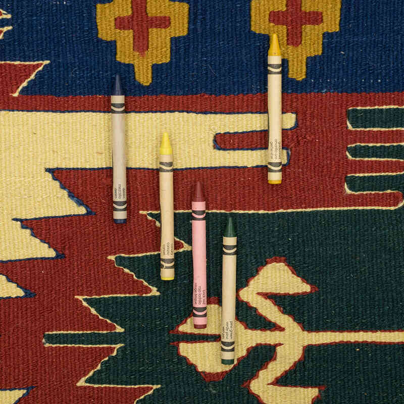 New Handwoven Turkish Kilim Rug - 3' 11" x 6' 3" (47" x 75") - K0080154