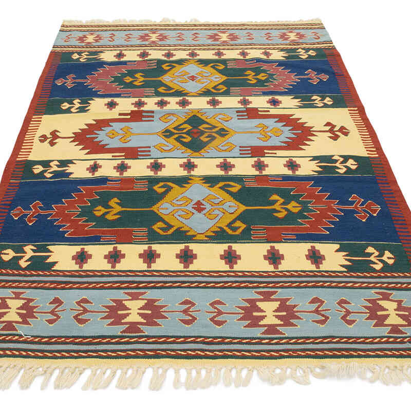 Nueva Alfombra Turca Kilim - 120 cm x 175 cm - K0080155