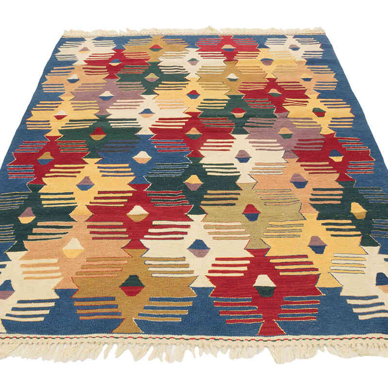 Yeni Kök Boya El Dokuma Kilim - 129 cm x 177 cm - K0080161
