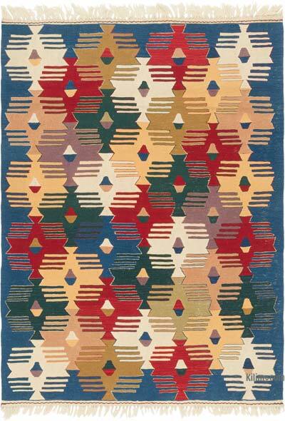 Yeni Kök Boya El Dokuma Kilim - 129 cm x 177 cm