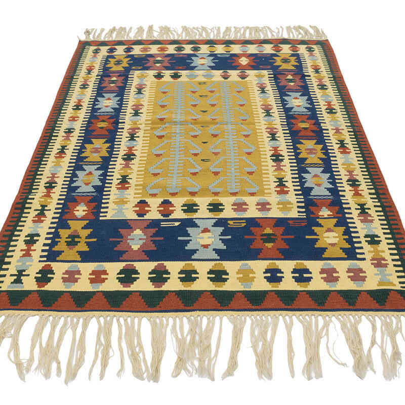 Yeni Kök Boya El Dokuma Kilim - 117 cm x 170 cm - K0080165