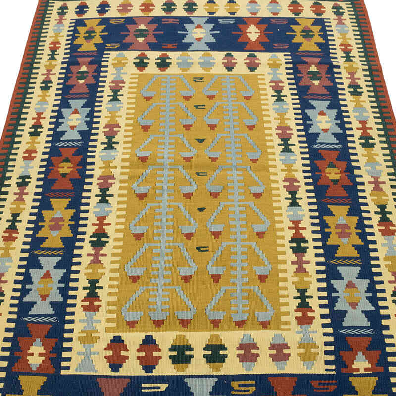 Yeni Kök Boya El Dokuma Kilim - 117 cm x 170 cm - K0080165