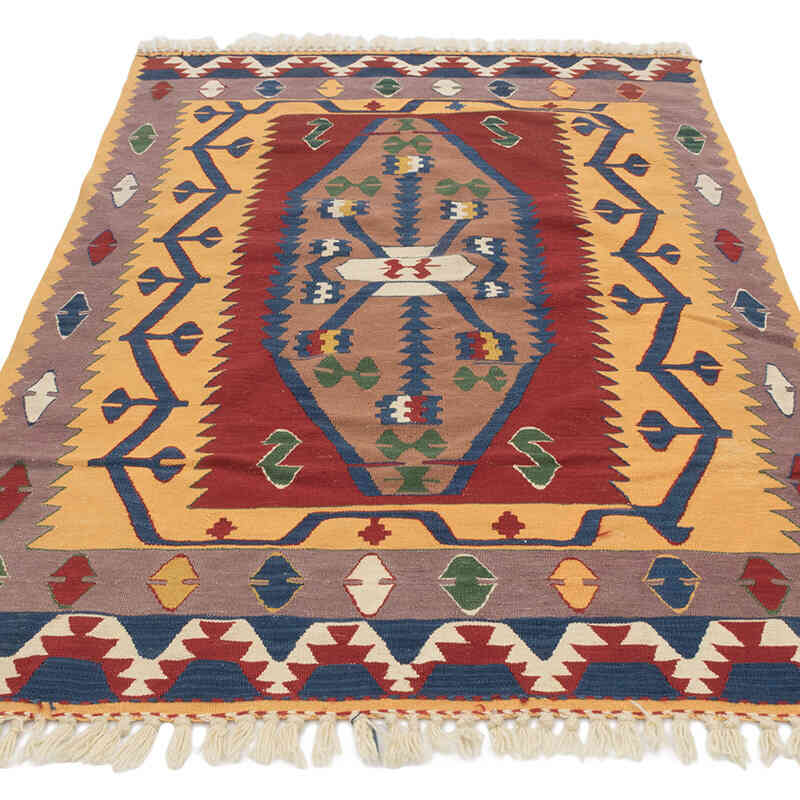 Yeni Kök Boya El Dokuma Kilim - 112 cm x 167 cm - K0080166