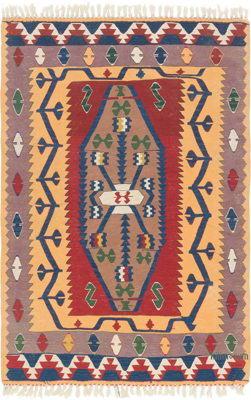 Yeni Kök Boya El Dokuma Kilim - 112 cm x 167 cm - K0080166