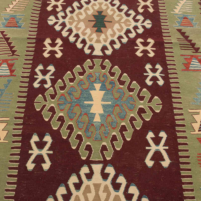 New Handwoven Turkish Kilim Rug - 3' 10" x 5' 7" (46" x 67") - K0080167