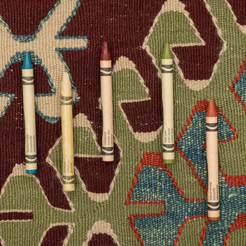 New Handwoven Turkish Kilim Rug - 3' 10" x 5' 7" (46" x 67") - K0080167