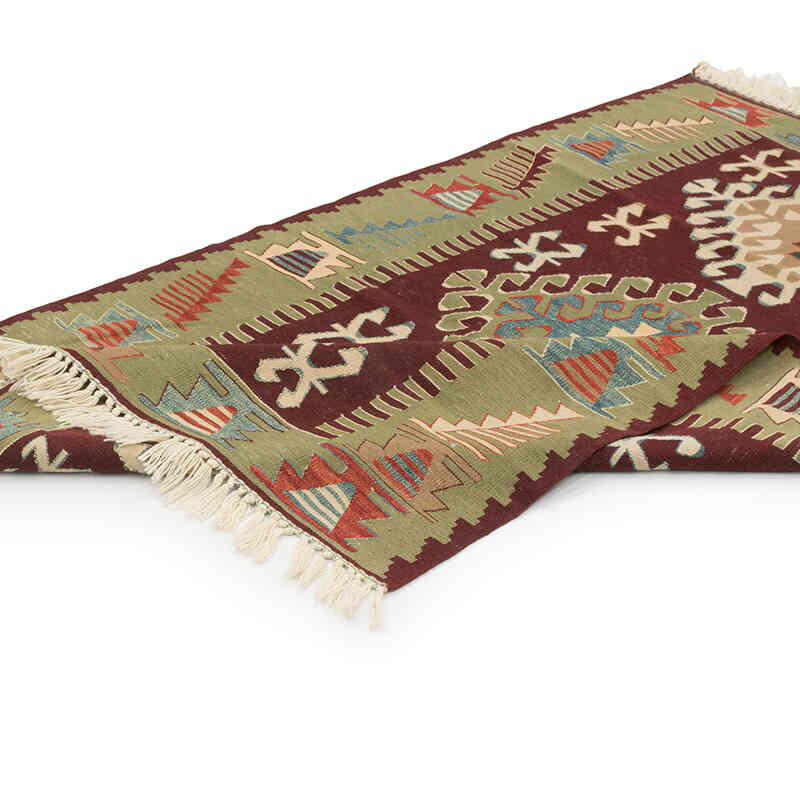 New Handwoven Turkish Kilim Rug - 3' 10" x 5' 7" (46" x 67") - K0080167