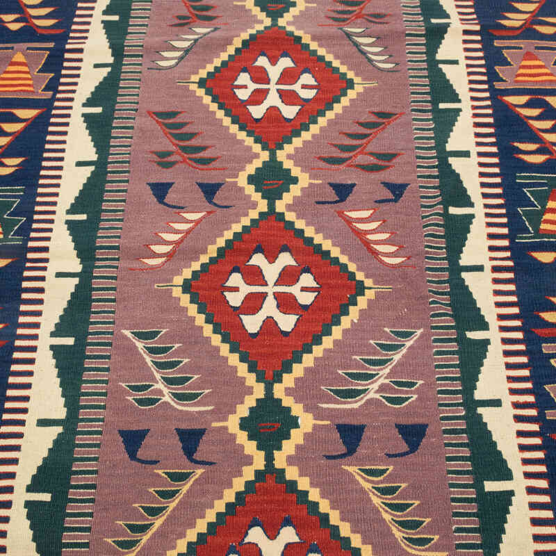 New Handwoven Turkish Kilim Rug - 3' 8" x 5' 2" (44" x 62") - K0080169