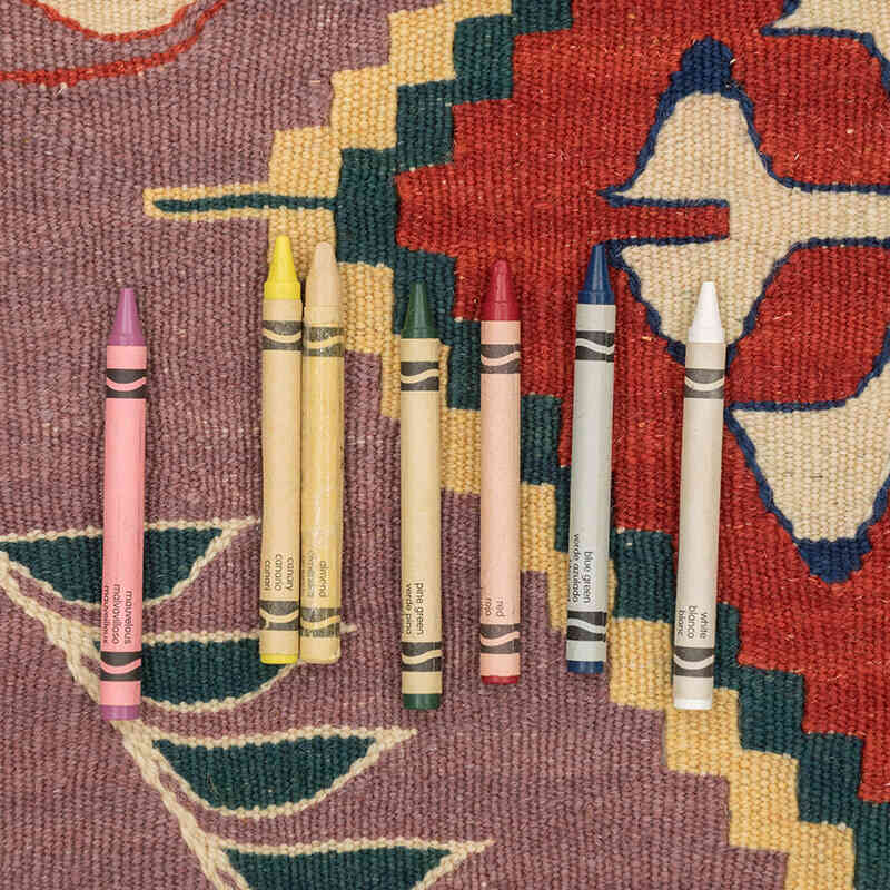 New Handwoven Turkish Kilim Rug - 3' 8" x 5' 2" (44" x 62") - K0080169