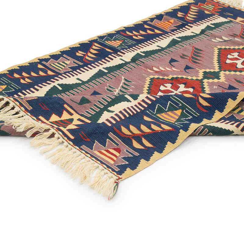 New Handwoven Turkish Kilim Rug - 3' 8" x 5' 2" (44" x 62") - K0080169
