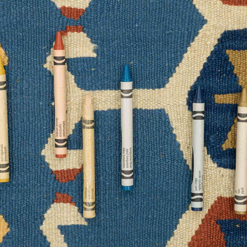 New Handwoven Turkish Kilim Rug - 3' 11" x 5' 7" (47" x 67") - K0080170