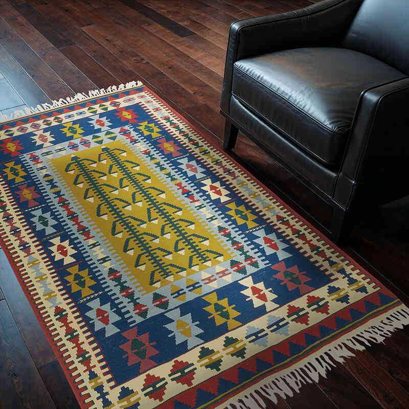 Nueva Alfombra Turca Kilim - 121 cm x 183 cm - K0080171