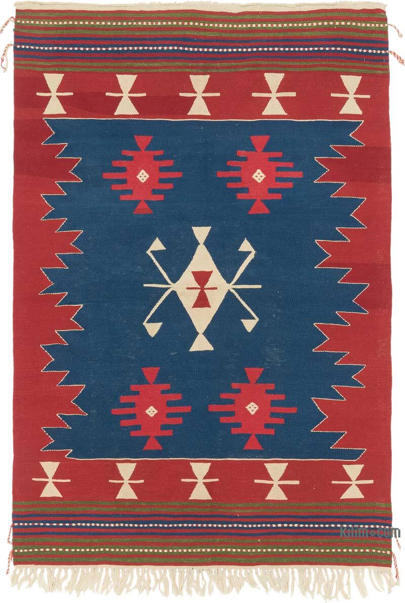 New Handwoven Turkish Kilim Rug - 3' 11" x 5' 7" (47" x 67") - K0080174